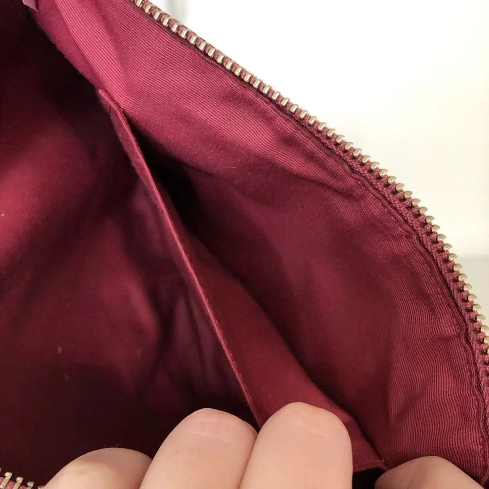 Coach Pink Crossgrain Leather East West Crossbody Bag